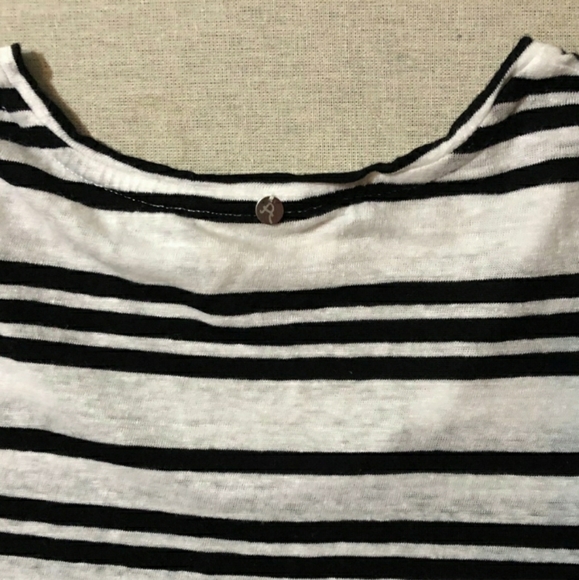 ALICE + OLIVIA Striped Slub-knit Tunic Sz MEUC! - Picture 4 of 8